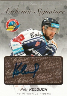 KOLOUCH Petr OFS Classic 2017/2018 Authentic Signature č. 10 Gold /6