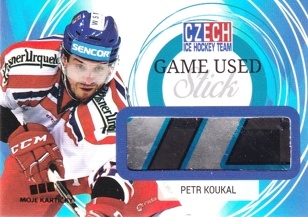 KOUKAL Petr Czech Ice Hockey Team 2018 Game Used Stick GU PK /25