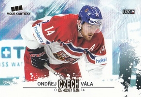 VÁLA Ondřej Czech Ice Hockey Team 2018 č. 39 Gold /25