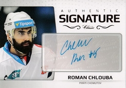 CHLOUBA Roman OFS Classic 2018/2019 Authentic Signature č. 14 Gold /6