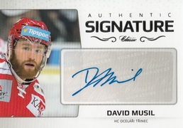 MUSIL David OFS Classic 2018/2019 Authentic Signature č. 94 Platinum /29
