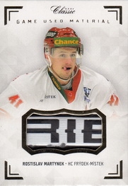 MARTYNEK Rostislav OFS Classic CL 2018/2019 Game Used Material MAR-R PROMO