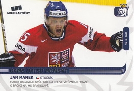 MAREK Jan Czech Ice Hockey Team 2019 č. 98