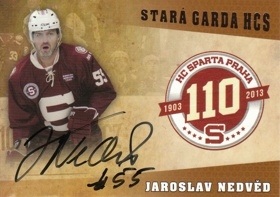 NEDVĚD Jaroslav STARÁ GARDA HC Sparta Praha č. 16 PODPIS /30