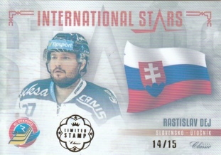 DEJ Rastislav OFS Classic 2019/2020 International Stars IS-RDE Limited Stamp /15