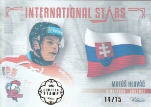 HLAVÁČ Matúš OFS Classic 2019/2020 International Stars IS-MHL Limited Stamp /15