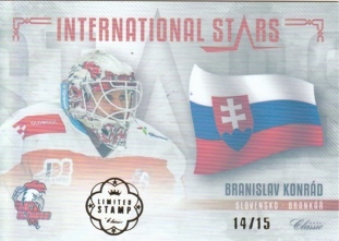 KONRÁD Branislav OFS Classic 2019/2020 International Stars IS-BKO Limited Stamp /15