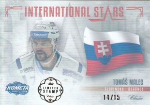 MALEC Tomáš OFS Classic 2019/2020 International Stars IS-TMA Limited Stamp /15