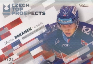 BERÁNEK Martin OFS Classic 2020/2021 Czech Top Prospects CTP-11 Neon Rainbow /20