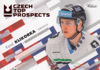 KLIKORKA Karel OFS Classic 2020/2021 Czech Top Prospects CTP-8 Red /55