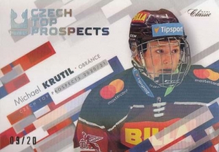 KRUTIL Michael OFS Classic 2020/2021 Czech Top Prospects CTP-3 Neon Rainbow /20