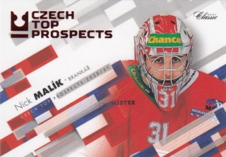 MALÍK Nick OFS Classic 2020/2021 Czech Top Prospects CTP-1 Red /55