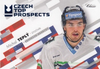 TEPLÝ Michal OFS Classic 2020/2021 Czech Top Prospects CTP-18 Blue /66