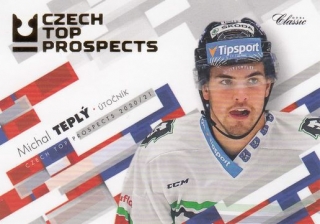 TEPLÝ Michal OFS Classic 2020/2021 Czech Top Prospects CTP-18 Gold /77