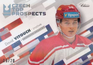 VITOUCH David OFS Classic 2020/2021 Czech Top Prospects CTP-14 Neon Rainbow /20