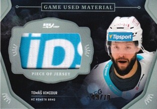 VINCOUR Tomáš OFS Classic 2020/2021 Game Used Material GUM-RTVI /70