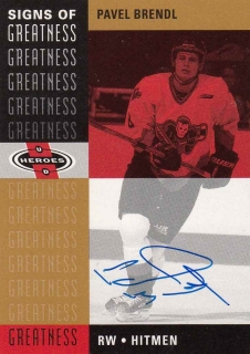 BRENDL Pavel UD Heroes 2000/2001 Sign of Greatness PA