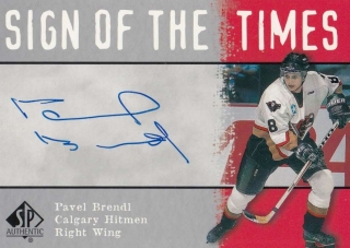 BRENDL Pavel UD SP Authentic 2000/2001 Sign of the Times BR