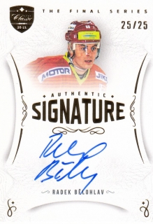 BĚLOHLAV Radek OFS Classic The Final Series Authentic Signature TFS-RB Gold /25