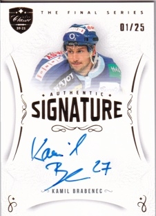 BRABENEC Kamil OFS Classic The Final Series Authentic Signature TFS-KB Gold /25