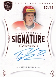 POJKAR David OFS Classic The Final Series Authentic Signature TFS-DP Red /10