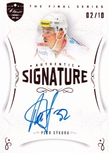 SÝKORA Petr OFS Classic The Final Series Authentic Signature TFS-PS Red /10