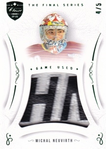 NEUVIRTH Michal OFS Classic The Final Series Game Used MEM-MN Emerald /5