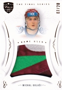GULAŠI Michal OFS Classic The Final Series Game Used Jersey JER-MG Gold /20