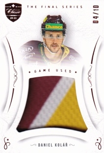 KOLÁŘ Daniel OFS Classic The Final Series Game Used Jersey JER-DK Red /10