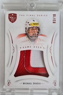 ŠPAČEK Michael OFS Classic The Final Series Game Used Jersey JER-MS Red /10